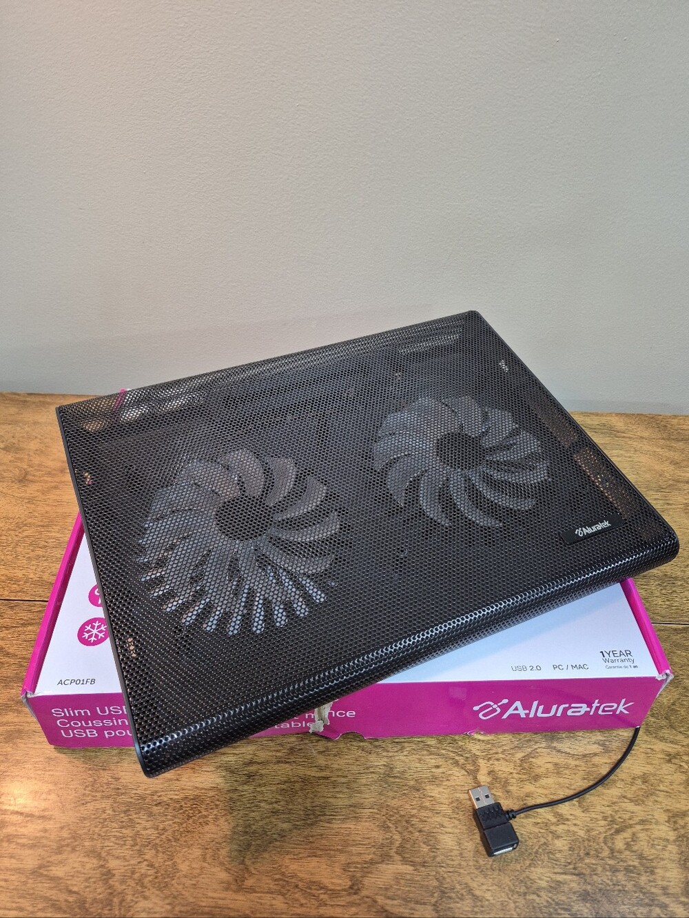 ALURATEK Slim USB Laptop Cooling Pad (Model: ACP01FB)
